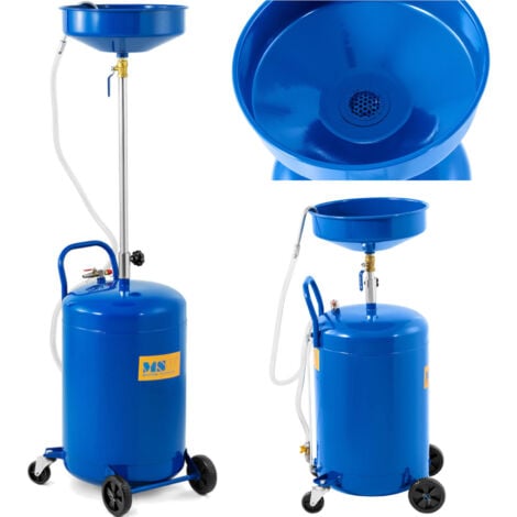 Récupérateur d'huile de vidange - MSW - Capacité du récupérateur : 68 l - Capacité du bac à huile : 10 l