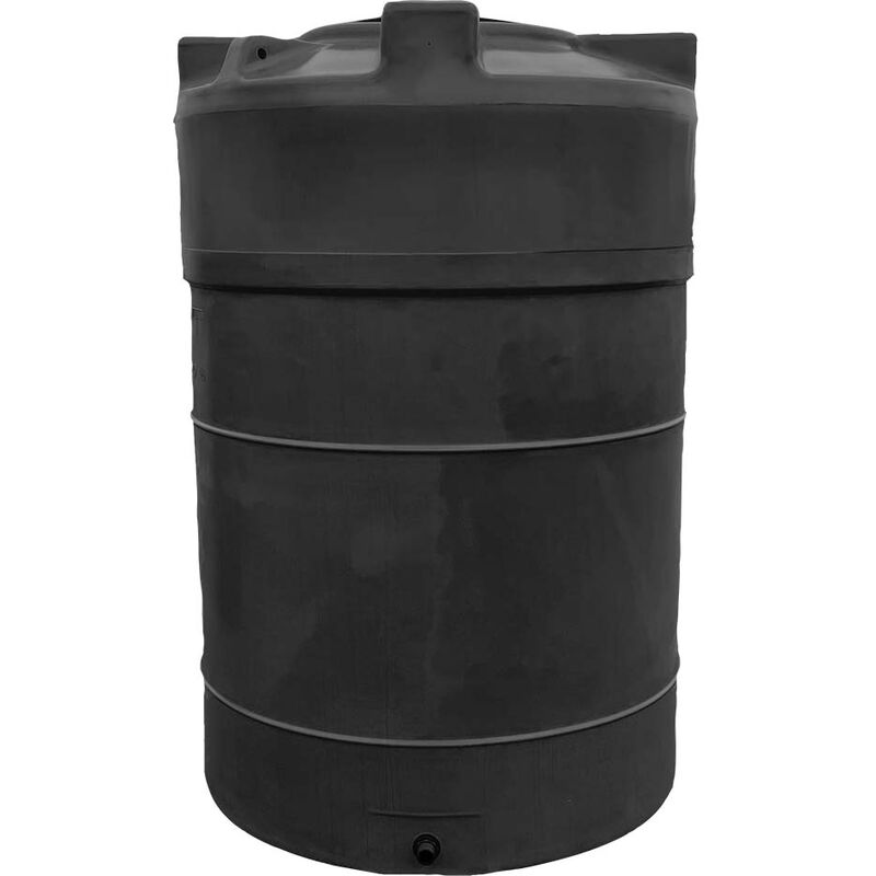 Plast'up Rotomoulage - Cuve de stockage eau 2000 verticale-Noir-160cm - Noir