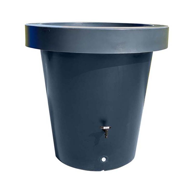 Plast'up Rotomoulage - Carré de plantation récupérateur eau de pluie aérien Lluvia 420l-Gris-100cm - Gris