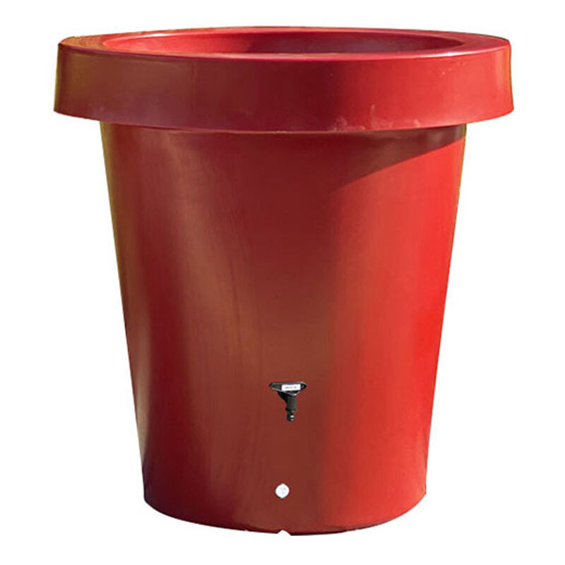 Carré de plantation récupérateur eau de pluie aérien Lluvia 420l-Rouge-100cm - Rouge