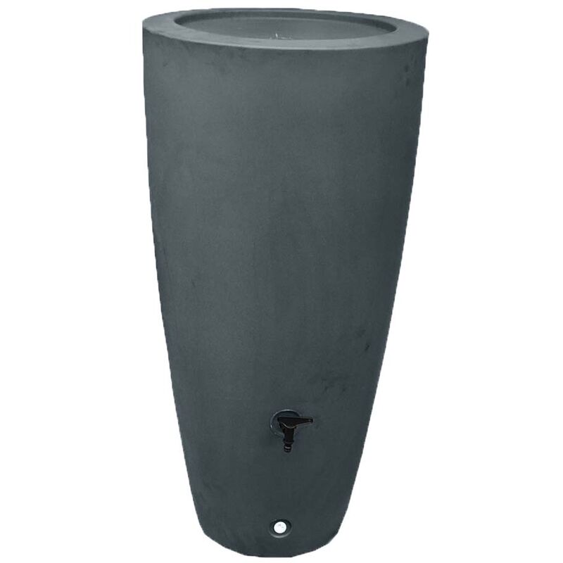 Plast'up Rotomoulage - Pot conique récupérateur eau de pluie aérien r&c 200l-Gris-121cm - Gris
