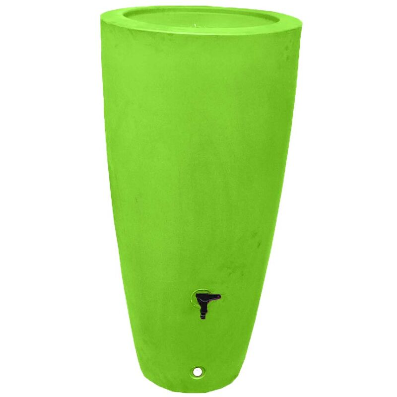 Plast'up Rotomoulage - Pot conique récupérateur eau de pluie aérien r&c 200l-Vert-121cm - Vert