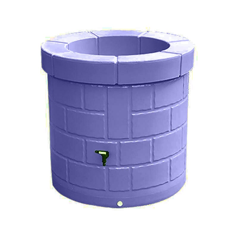 Plast'up Rotomoulage - Puit récupérateur eau de pluie 340l-Lavande-83.5cm - Lavande