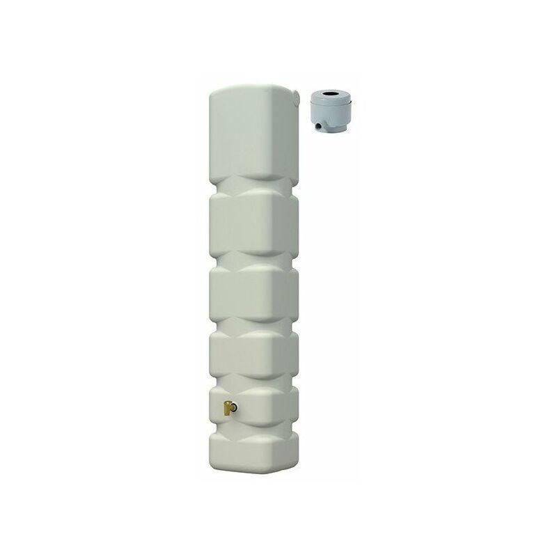 Récuperateur d'eau murale basic 300l sable ref 295613 avec collecteur eco gris - graf