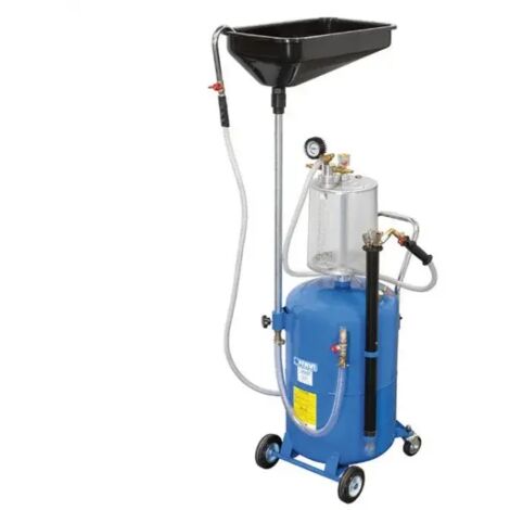 RÉCUPÉRATEUR ET ASPIRATEUR D'HUILE USÉE PNEUMATIQUE 70L FERVI 0596