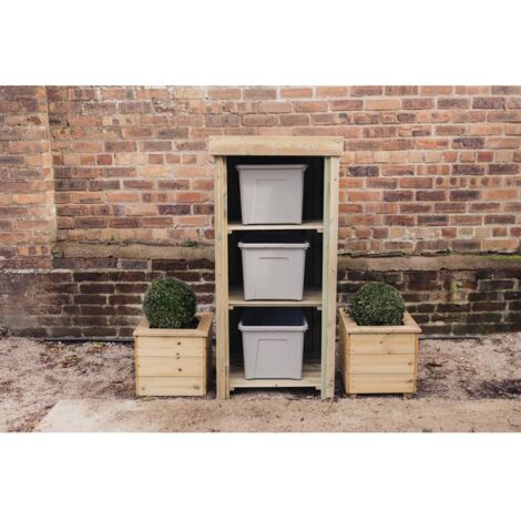 Recycle Store without Door - Timber - L75 x W67 x H141 cm - Partially Assembled