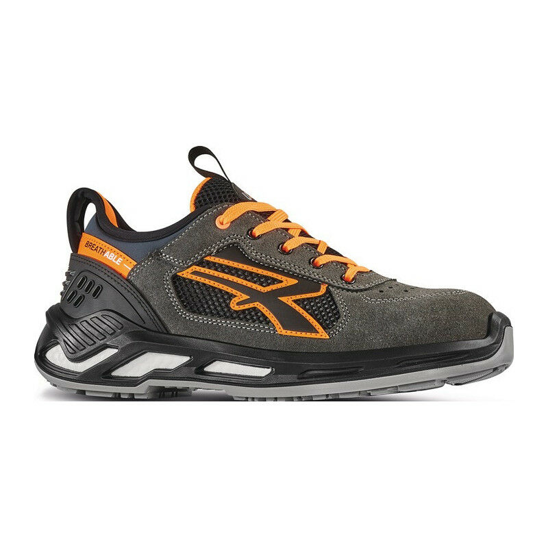 

Zapato de seguridad Ryder Talla 43 gris / naranja S1P SRC ESD EN20345 U.POWER cuero