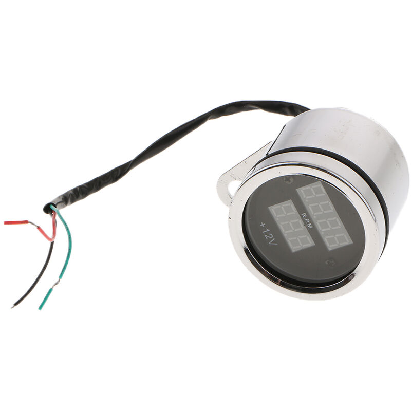 Red & Blue Digital led Voltmetro Tachimetro