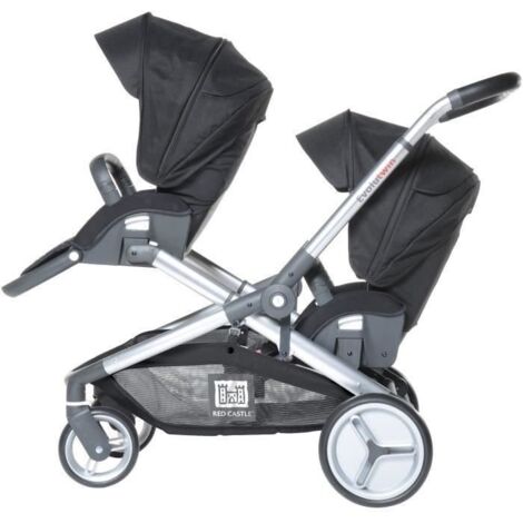 RED CASTLE Poussette Double Evolutwin Noir