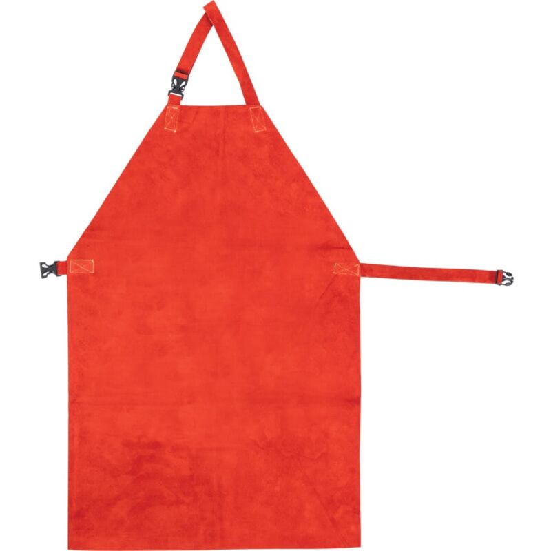 Leather Welders Apron - Buckles - Red - 24' x 36' - Kennedy