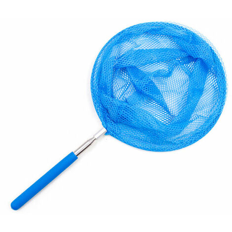 Red de aterrizaje para piscinas con mango telescópico de malla fina para limpiar piscinas, spas, estanques, fuentes - Marco resistente