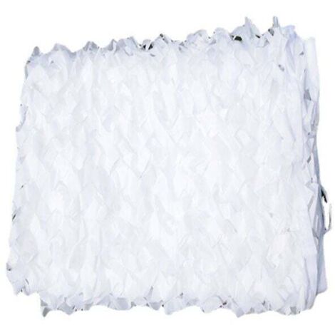 Red de camuflaje blanca de 3 x 4 m, diseño de parasol rectangular blanco, pantalla de camuflaje