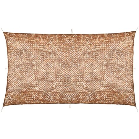 Red de camuflaje con bolsa de almacenamiento beige 3x7 m
