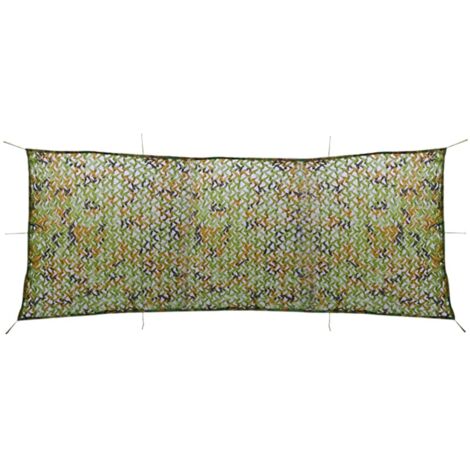 Red de camuflaje con bolsa de almacenamiento verde 1,5x5 m