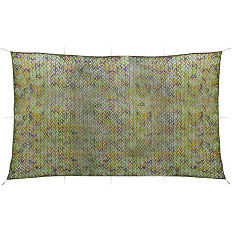 Red de camuflaje con bolsa de almacenamiento verde 3x7 m