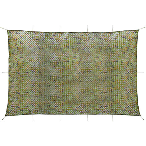 Red de camuflaje con bolsa de almacenamiento verde 4x7 m