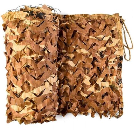 Red de camuflaje rectangular de 4 x 5 m, diseño de camuflaje militar