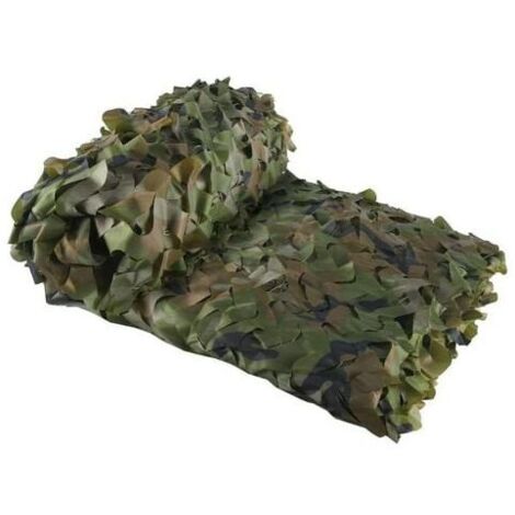 Red de camuflaje verde rectangular vela solar diseño camuflaje sombra 3x4 m