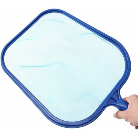 Red de hojas para skimmer de natación, red de aterrizaje de superficie para piscina, marco resistente de red de malla fina - para piscinas, spas, estanques, fuentes (sin varilla telescópica)