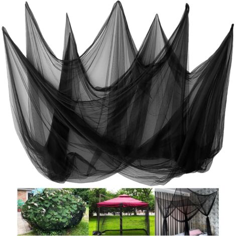 Red de jardín de 3 x 10 m – Mosquitera para interior y exterior  Malla resistente contra insectos y pájaros, ideal para jardines, verduras y frutas, color negro
