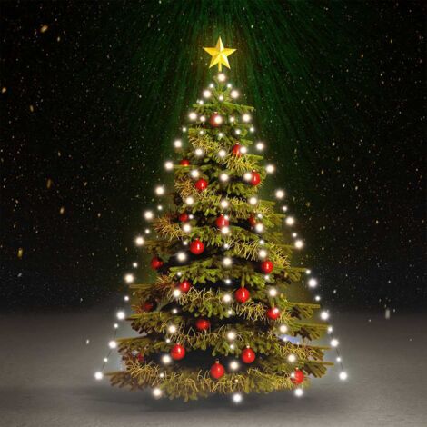Red de luces de árbol de Navidad 150 LEDs  frío 150 cm