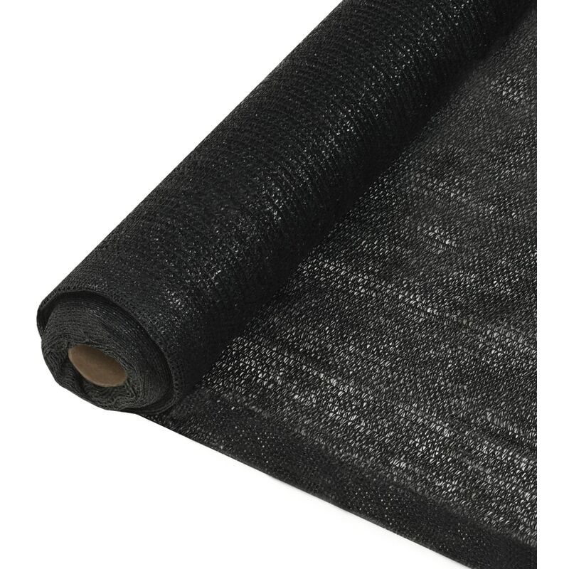 

vidaXL Red de privacidad HDPE 2x50 m negro - Negro