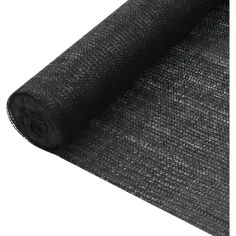 

Red de privacidad HDPE negro 1x10 m 75 g/m²