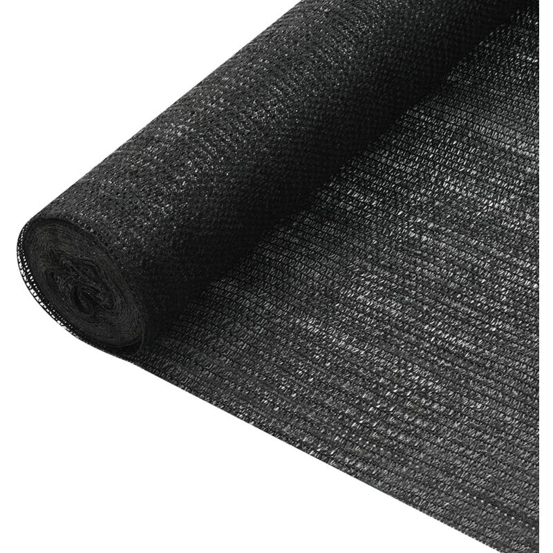 

Red de privacidad HDPE negro 1x10 m 75 g/m2