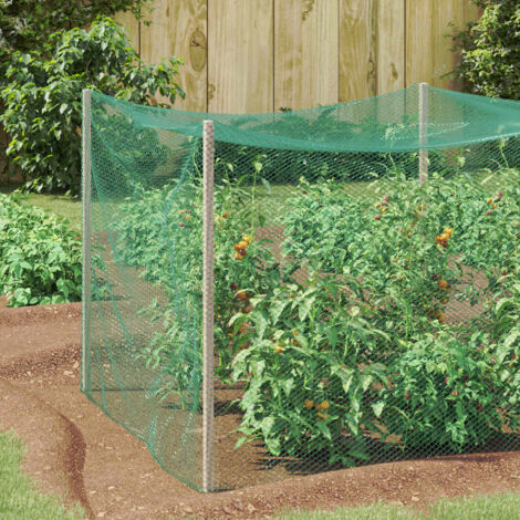 Red de protección para aves Verde 2 x 5 m Polietileno