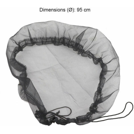 Red de protección para depósitos de agua de lluvia - 2 piezas - Diámetro 95 cm - con cordón ajustable