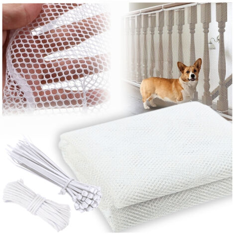 Red de protección para escaleras, balcones, barandillas, para animales, 300 cm