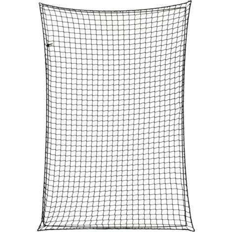 Red de remolque con cuerda elástica PP negro 2,2x1,5 m
