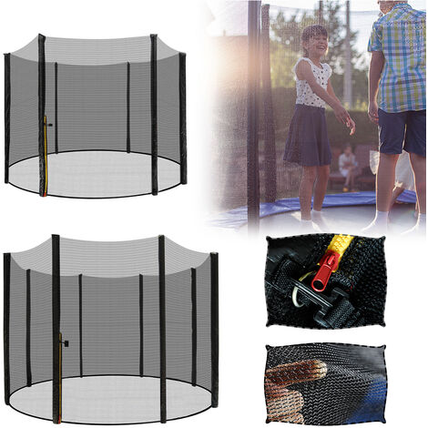 HENGMEI Red para cama elástica, Red de seguridad de repuesto para red de cama elástica de jardín