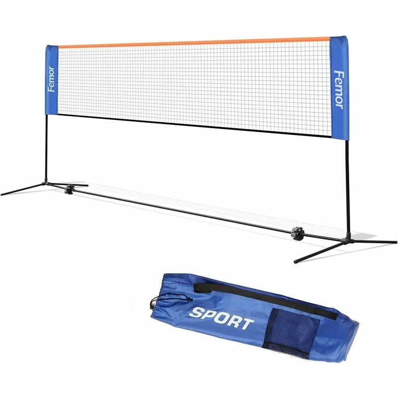 

Red de Tenis Bádminton Portátil Desplegable Ajustable, Red para Voleibol para el Interior o al Aire Libre, con Soporte y Bolsa, Altura Ajustable