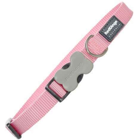 Red Dingo - Collar liso para perro (L) (Rosa)