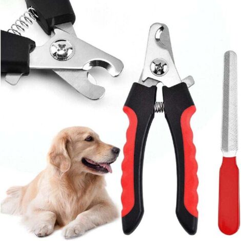 Red-Dog and Cat Nail Clipper, Nail Clipper with Nail File – for nail care for small, medium-sized dogs, cats, rabbits, guinea pigs MUMU