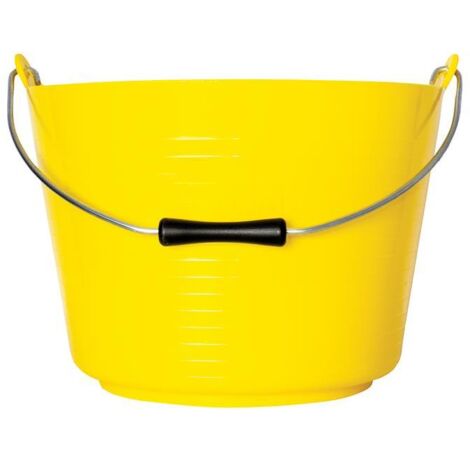 Red Gorilla TT4/Y Flexible Tub Bucket 22 litre GORTT4