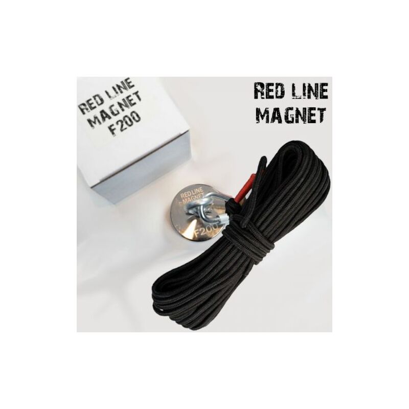Image of Red Line - Magnete Fishing neodimio fino 200 Kg + Corda mt.20 - F200