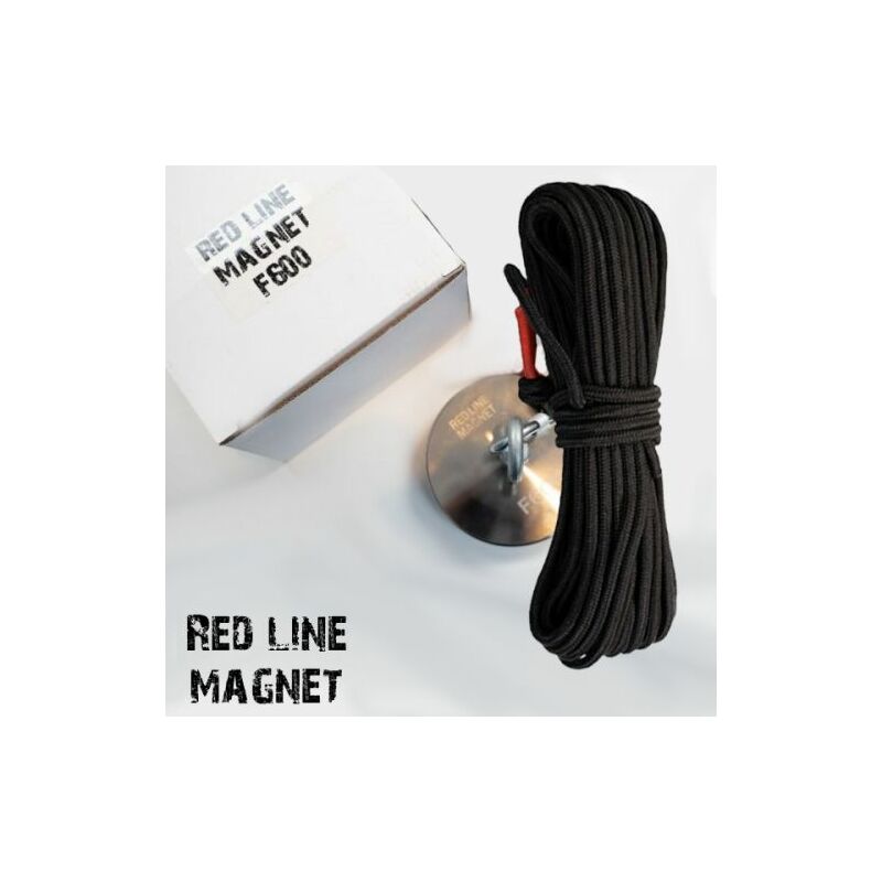 Image of Red Line - Magnete Fishing neodimio fino 600 Kg + Corda mt.20 - F600