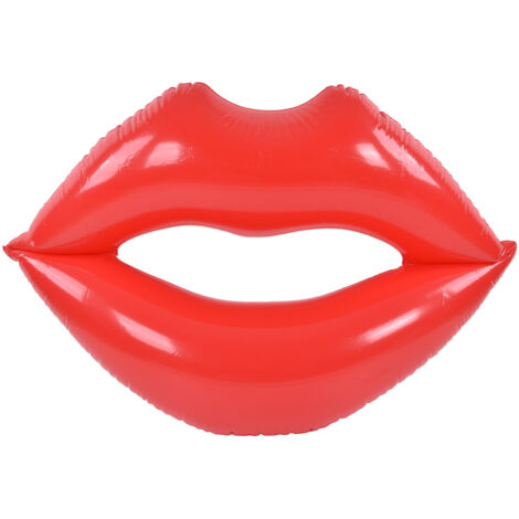 Red Lips Float Bed Thickened Increase PVC Inflatable Red Lips Swimming Pool for Adult Beaches Parties