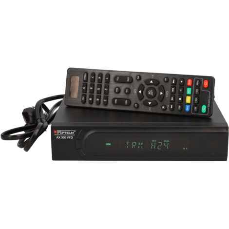 RED OPTICUM DVB-S2 HDTV-Receiver AX 300 VFD, mit PVR