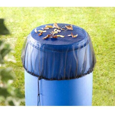 Red para depósito de agua, Red protectora con cordón, para todos los modelos de depósito de hasta 80 cm de diámetro, 100% Poliéster, ø95 cm, Negro - Negro
