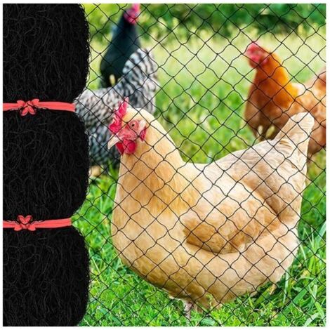 Red para pájaros de 25' x 50' con malla cuadrada de 1', red de jardín reutilizable para gallineros, red de nailon para aves de corral para cercas de caza para proteger árboles frutales y vegetales de 