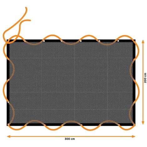 Red para remolque Black & Decker 2 x 3 m Plástico