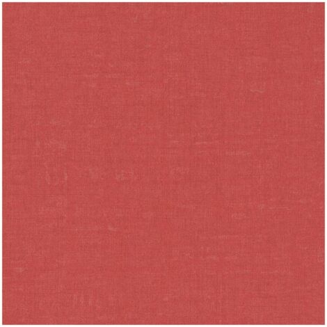 Red Plain Textured Vinyl Wallpaper Paste The Wall Non-Woven Living Room