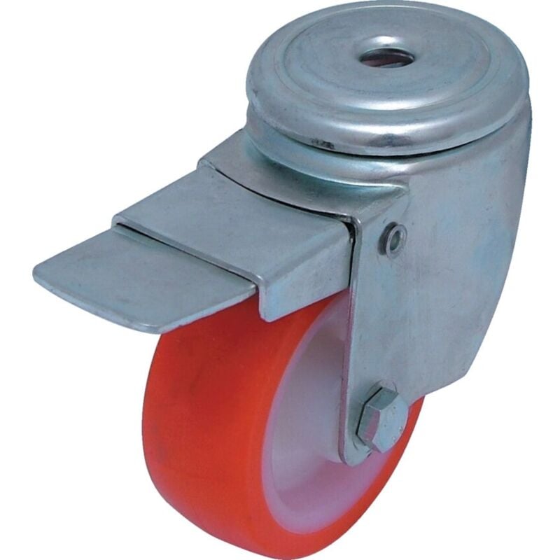 Atlas Workholders - 125mm b/h Swivel Castor (Zinc) p/n Wheel Brake
