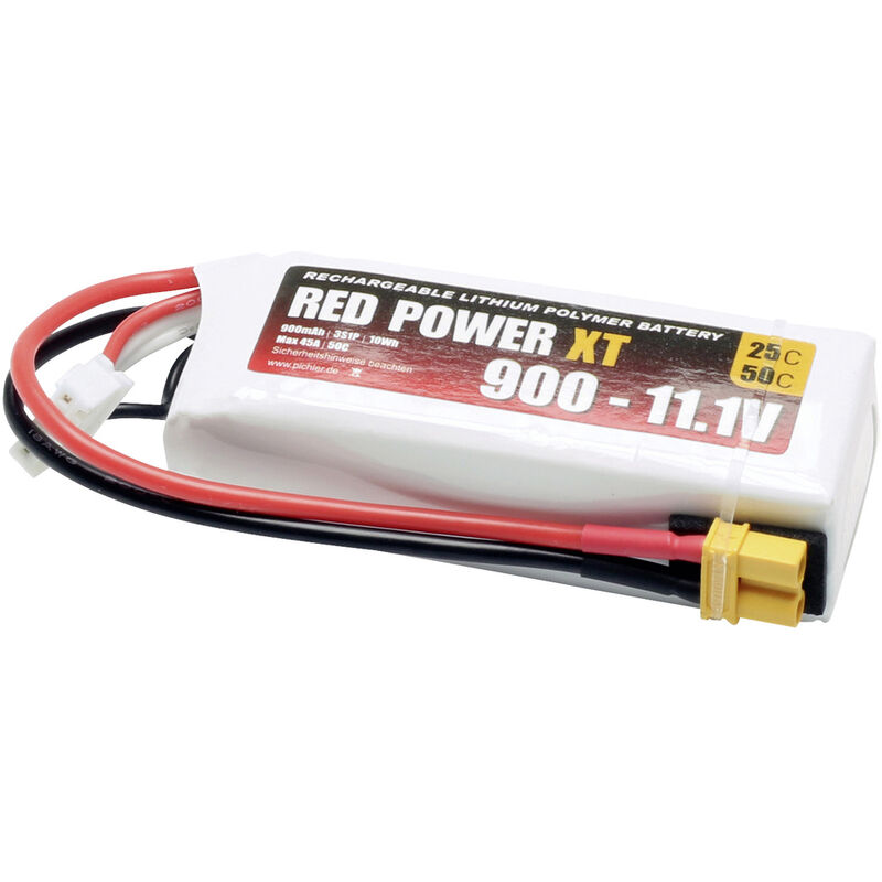 Red Power Modellbau-akkupack (lipo) 11.1 V 900 Mah 25 C Softcase Xt30