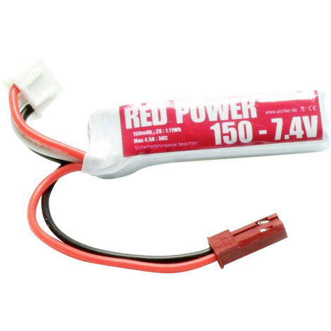 Red Power Modellbau-Akkupack (LiPo) 7.4 V 150 mAh   Softcase JST