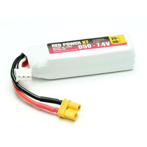 Red Power Pack de batterie (LiPo) 7.4 V 650 mAh 25 C Softcase XT30