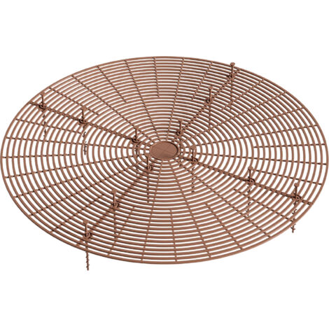 Red protectora para macetas – doble función, robusta y adaptable, tamaño: diámetro 52 cm/30 cm/19 cm, material: plástico de alta calidad, colores: negro y marrón